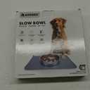 AIPERRO Slow Feeder Dog Bowls 304 Stainless Steel, 2 Cups Metal Food Bowls, Water Bowl for Small & Medium Sized Dogs, Fun Bloat Stop Pet Fast Eaters