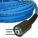 UBERFLEX™ Kink Resistant Pressure Washer Hose 1/4", 3,100 PSI with (2) 22MM - Made in USA - (50 Feet)