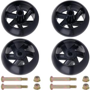 4 Pack Mower Deck Wheels, Dazakoot Deck Wheels Fit 42" 46'' 48'' 50" 52'' and 54" Decks Replace for Husqvarna 532174873 589527301 for Cub Cadet 753-04856A for MTD 133957 174873 734-03058, etc