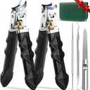 Toenail Clippers for Thick Toenails, Toe Nail Clippers for Thick Nails for Seniors, Long Handled Nail Clippers for Men, Heavy Duty Ingrown Toenail Clippers Nail Cutters, Sharp Slanted Nail Clippers