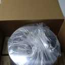 Kamenstein 20 Jar Revolving Countertop Spice Rack with Spices Included, FREE Spice Refills for 5 Years, Polished Stainless Steel with Black Caps, 30020