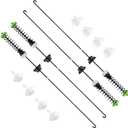 2026 Upgrade W11130362 WTW5000DW1 WTW5000DW2 WTW5000DW3 MVWX655DW1 MVWC565FW1 MVWC565FW2 Washer Suspension Rod Kit for Whirlpool Maytag Kenmore, Replace W10594080 W10735786 W10748956
