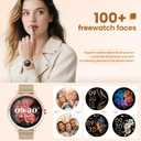 KEEPONFIT Smart Watches for Women Android/iPhone, IP68 Waterproof Fitness Tracker with Bluetooth Calls(Answer&Make), Activity Pedometer/Heart Rate/SpO2 Monitor/100+ Sports Model