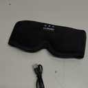 LC-dolida Sleep Headphones, 3D Sleep Mask Bluetooth Wireless Music Eye Mask, Sleeping Headphones for Side Sleepers Sleep Mask with Bluetooth Headphones Ultra-Thin Stereo Speakers Perfect for Sleeping (Black)