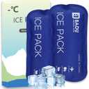 TSA Approved Ice Packs for Insulin Cooler Travel Case, Pack of 2(180g *2), Reusable Cooler Ice Packs, 8-24H Long Cooling, Suitable for Most Medication Travel Case