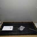 Yaheetech 42 inch Double Door Dog Crate w/Divider for Puppy to Adult XL Collapsible Metal Crate with Removable Tray Wire Dog Kennel for Large Dogs Portable Travel Cage, Black