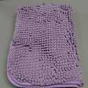 OLANLY Bathroom Rugs 24x16, Extra Soft Absorbent Chenille Bath Rugs, Rubber Backing Quick Dry, Machine Washable Bath Mats for Bathroom Floor, Tub and Shower, Home Decor Accessories, Lavender