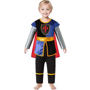 Auggle Baby Boy Knight Costume Toddlers Medieval Halloween Cosplay Party Costume (12-18Months)