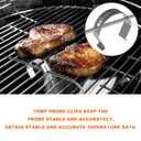 BBQ Grill Replacement Parts for Camp Chef Meat Probes, 2-Pack Temperature Probe for Camp Chef Pellet Smoker Grills, with 2 Stainless Steel Clips Accessories