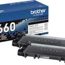 Brother Genuine High-Yield Black Toner Cartridge Twin Pack TN660 2PK (TN6602PK)