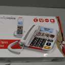 SWISSVOICE 3355 DECT 6.0 Corded Big Button Phone for Elderly with Answering Machine and Additional Cordless Handset - Loud Phones for Hard of Hearing - Hearing Aid Compatible Phones