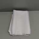 60 Pieces White Satin Napkins 20x20 Inches Satin Cloth Napkins, Square Satin Napkins with Scalloped Edges, Elegant & Silky Table Napkins for Restaurant Banquet Wedding