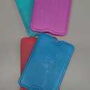 Cool Coolers by Fit + Fresh Slim Compact Reusable XL Ice Pack, Perfect for Lunch Boxes, Coolers, and Beach Bags (Multicolor 4 PK)