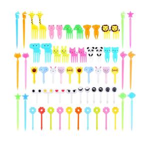 156PCS Animal Food Picks for Kids Bento Box Accessories, FATLODA Fun Kid Food Picks, Cute Fruit Toothpicks for Kids Lunch Accessories, Reusable Lunchbox Pick for Kid Toddler, A Lot Missing