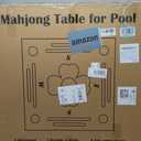 Floating Mahjong Table for Pool, Double-Sided Waterproof Game Tray with Cup Holders, EVA Floating Game Table for Pool, Pool Mahjong Table Floating for Mahjong, Poker, Cards, Dominoes & Scrabble