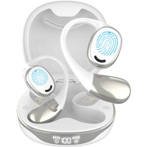 5 x AI Translation Earbuds, OWS Real-Time 3-in-1 Translation Earbuds 144 Languages & Accents, Audifonos Traductores Ingls Espaol, Translation Device for Travel Business Learning, White