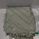 Sage Green Shower Curtain Bathroom Boho Textured Tufted Elegant Waterproof 72 inchx 72 inch -Green standard 