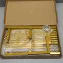 Wokceer Wedding Arch Backdrop Stand Square 8 x 8 FT Wedding Arches for Ceremony Metal Balloon Arch Frame for Wedding Birthday Party Garden Arbor Anniversary Event Decor (Gold)