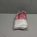 GMOEGEFT Christmas Tree Skirt 32 Inches Red Velvet with Snowflakes Xmas Decorations Holiday Decor, Velvet with Faux Fur