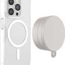 PopSockets Magnetic Suction Phone Mount, Surface Mount for MagSafe, White - Metallic Horchata