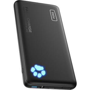 INIU Portable Charger, 20W PD3.0 Fast Charging Slimmest 10000mAh Power Bank, USB C in/Out QC4+ Battery Pack, Portable Phone Charger for iPhone 16 15 14 13 12 Pro Samsung S22 S21 Google AirPods iPad