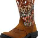 Twisted X Women's 9" All Around Work Boot, Round Toe, Brown & Brown Multi, 8 M
