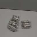 105 Pcs Stainless Steel Curtain Pleat Hooks, 4 Prongs Pinch Pleat Clips for Drapery Traverse Pleater Tape, Window Door Bathroom Curtain, Silver