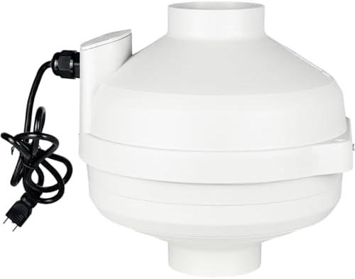 MIDCVFRUN 3 inch Radon Fan, 2 speed 240/170CFM Radon Mitigation System Quickly Mitigate Radon Quiet and Energy Efficient IP67 Waterproof Indoor Outdoor Installation