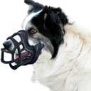 Dog Muzzle, OKKIC Basket Muzzle Anti Biting Chewing, Sturdy Lightweight Muzzle Allows Panting Drinking,Muzzle for Small Medium Large Dogs, Suitable for Grooming Trimming Training (Black, Size5)