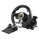 PXN PC Racing Steering Wheel, V3II USB Car Driving Simulator Race Gaming Steering Wheel with Pedals for Windows PC, PS3, PS4, Nintendo Switch, Xbox One, Xbox Series X/S (Black)