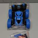 Remote Control Car for Kids, 360 Rotating RC Stunt Car Double-Sided 4WD Electric Vehicle with LED Lights, 2.4GHz Rechargeable Toy Cars for Boys Girls Age 6 7 8 9 10 11 12, Birthday Gift (Blue)