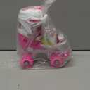 Adjustable Kids Roller Skates for Girls and Boys Ages 3-5 5-8 8-12, All 8 Wheels of Girl's Skates Shine, Safe and Fun Illuminating for Outdoor Indoor Sports (Dark Pink)