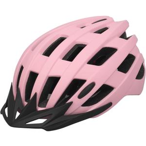 Adult Bike Helmets, Adjustable Mens Womens Bicycle Helmet, Lightweight Road Mountain Cycling Safety Sports Helmets with Detachable Visor (M:54-58cm/21.2''-22.8'', Pink)