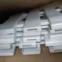 Kisangel 5Pcs White Plastic Picket Fence, Garden Border Edging 19.7x7.9