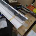 White Exterior Door Weather Stripping 39 1/2 Inch Long Quantity:2