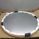 SMIROR Round Led Lighted Bathroom Mirror for Wall 24", Backlit Circle Vanity Mirror with Lights, Anti-Fog, 3 Colors, Dimmable, Memory, Shatterproof