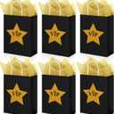 AmazingSpark 36 pcs VIP Gift Bags with Tissue Papers Movie Theme VIP Gift Snacks Treat Candy Party Favors Bags with Handles for Party Decoration Supplies