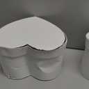 UNIKPACKAGING Set of 3, Heart Shaped Flower/Gift Boxes (White)