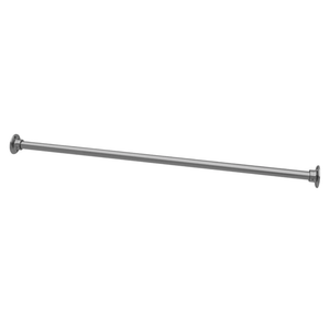 Naiture 36" Never Rust Stainless Steel Straight Shower Curtain Rod in Brushed Nickel Finish