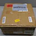 Small Foot Stool Ottoman, Round Pouf Foot Rest, Footstool Ottomans with Rubber Legs Under Desk, Faux Leather Footrest for Couch, Living Room, Bedroom, Office, 13''L x 13''W x 10.2''H, Coffee