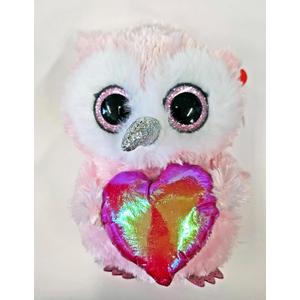 Ty Beanie Boo Whisper The Owl with Heart for Valentines 2026-6"