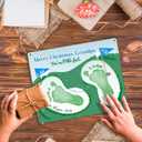 4 x Best Grandpa by Par Golf Papa Footprint Craft for Fathers Day, Christmas Gift, Kids Handprint Art Grandfather, Handprints, DIY Baby Toddler Keepsake, Golfer, Golf Lovers Memory Keepsake Par-FECT