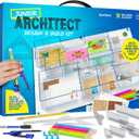 Dan&Darci Architecture Kit for Kids - 8 9 10 11 12 Year Old Girl Gifts - Boys Toys Age 8-10 - STEM Toys for Ages 8-13 - 12 Year Old Boy Birthday Gift for Girls - Architect Home Model Kit