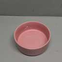 Seyatoo Ceramic Dog Bowls, 6.5inch Dog Food Bowls Water Bowl Dishes for Middle and Small Size Dogs, Pet Plates for Food, Pink
