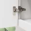 Amerock 2 Pack Full Overlay Soft-Closing Euro Concealed Hinge for Face Frame Cabinet, 105-degree Opening Angle with 3-Way adjustability