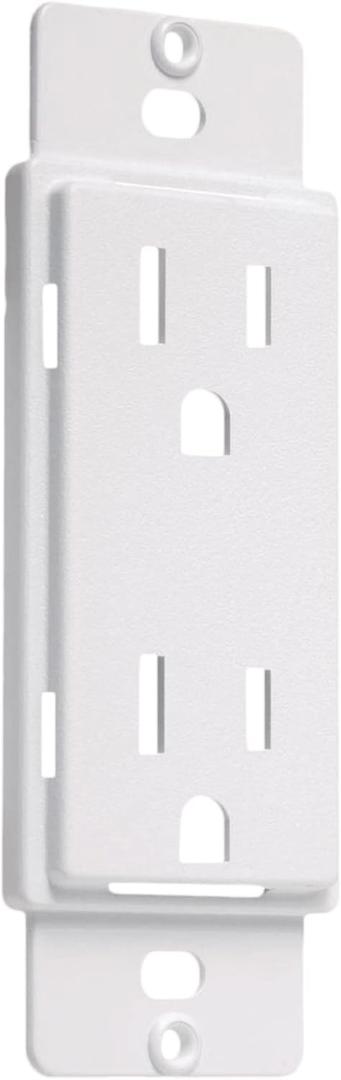 TayMac AD20W Paintable Duplex Adapter Plate, Outlet Adapter , White