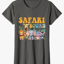 Safari Squad Zoo Jungle Animal Birthday Family Matching T-Shirt XL