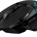 Logitech G502 Hero High Performance Wired Gaming Mouse, Hero 25K Sensor, 25,600 DPI, RGB, Adjustable Weights, 11 Buttons, On-Board Memory, PC/Mac (Black)