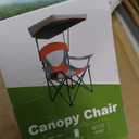 ALPHA CAMP Heavy Duty Canopy Camping Chairs with Adjustable Sunshade,2PC