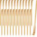 Yinkin 24 Pieces Bamboo Back Scratcher Bulk Long Manual Back Massager Traditional Wooden Back Scratcher for Itching Relief and Body Massage Elderly Men Women Christmas Gifts for Nursing Home
